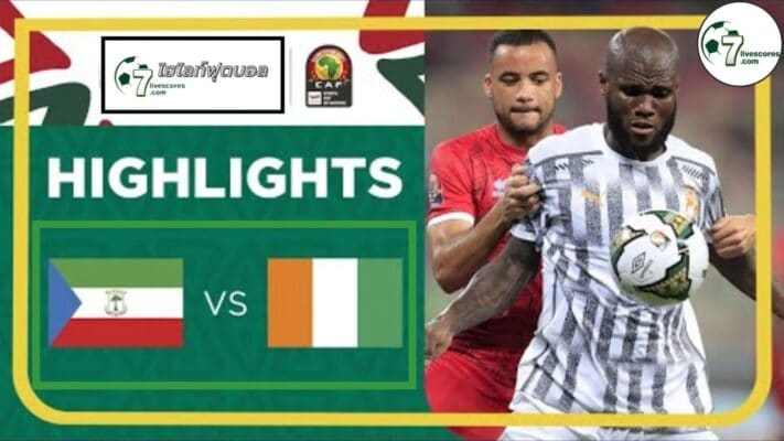 Highlight AFCON 2021 Equatorial Guinea - Ivory Coast 12-01-2022