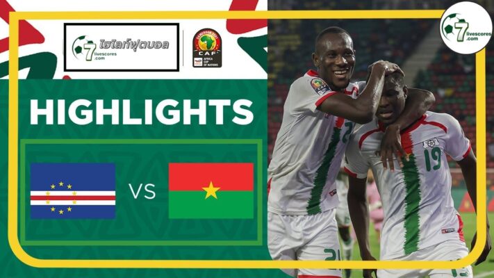 Highlight AFCON 2021 Cape Verde - Burkina Faso 13-01-2022